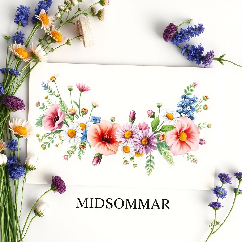 Midsummer Flowers Postcard