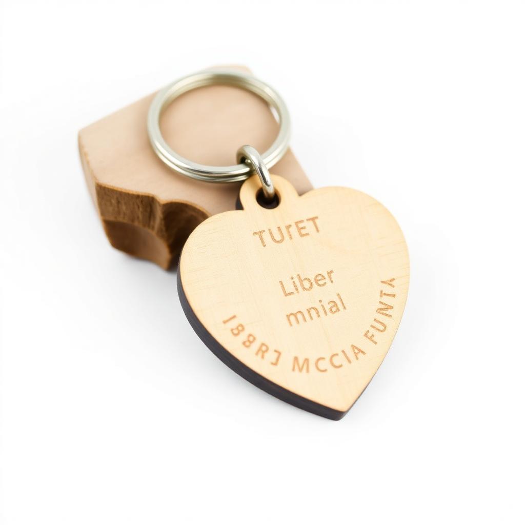 Birchwood Heart Keychain