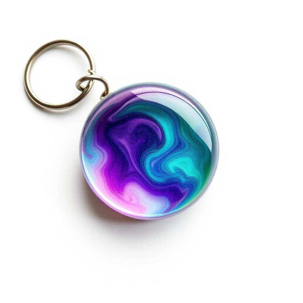 Aurora Resin Keychain