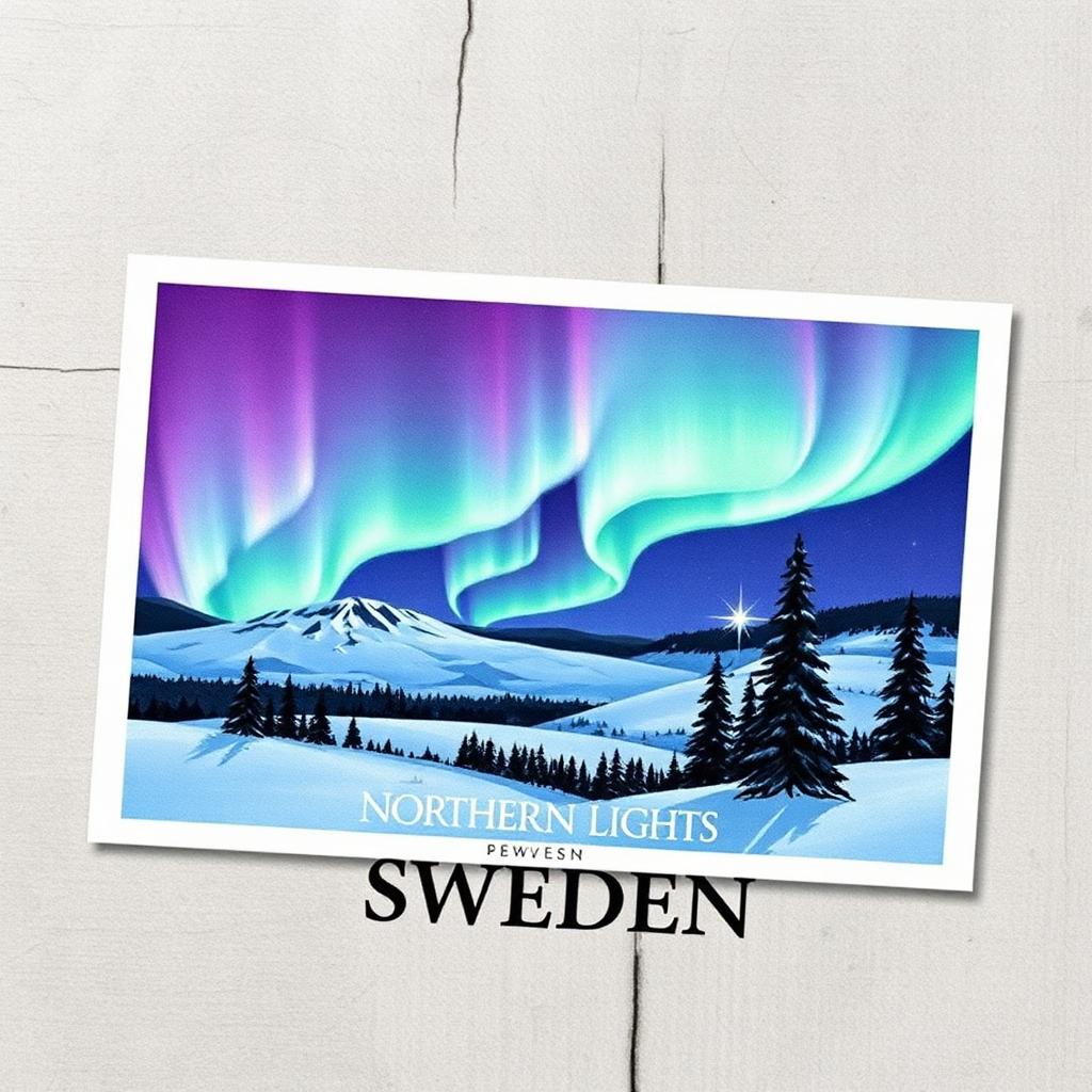 Northern Lights Postcard
