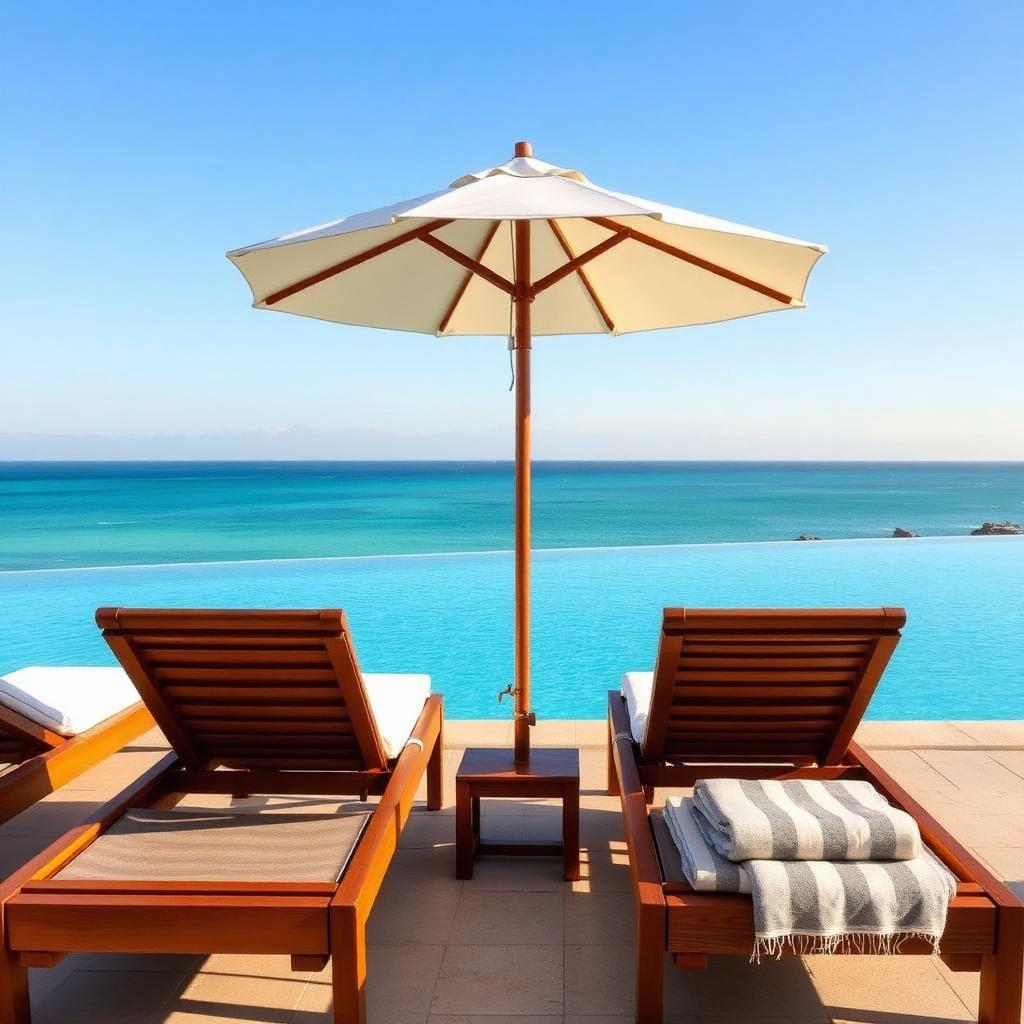 Teak Sun Lounger with Cushion